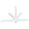 Ekena Millwork Redmond Architectural Grade PVC Gable Bracket, 108"W x 40 1/2"H x 2"D x 6"F, 9/12 Pitch GBP108X41X0206RED00 - alternate 1